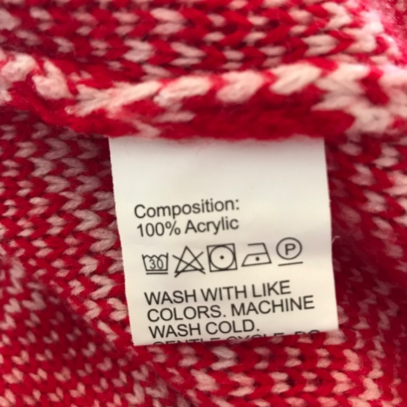 Christmas Shein Isle Fair Reindeer Ugly Sweater Dress Size M Red - Picture 5 of 5